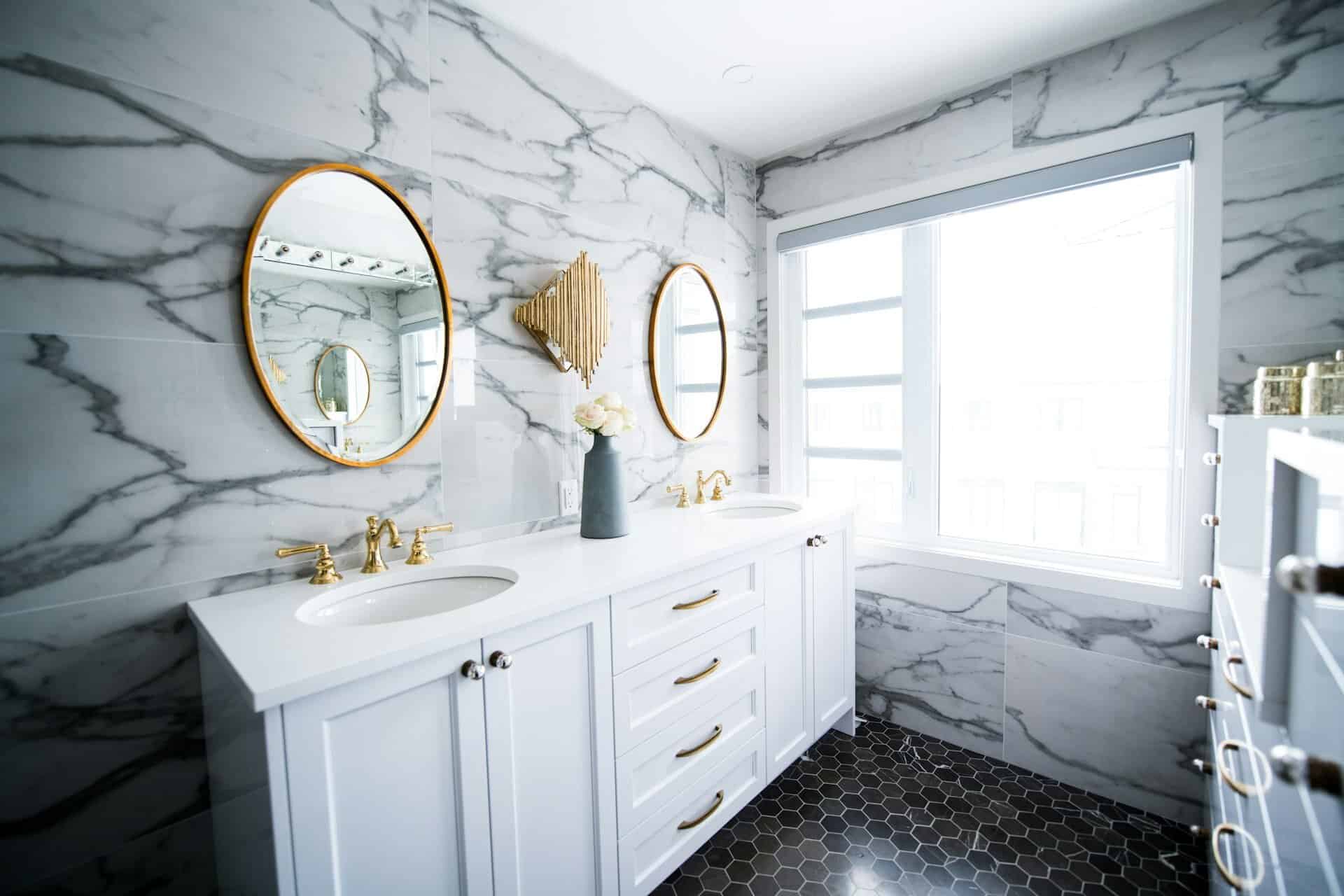 Basin vanity units add not only storage but also create a clean, clear and open space in the room.