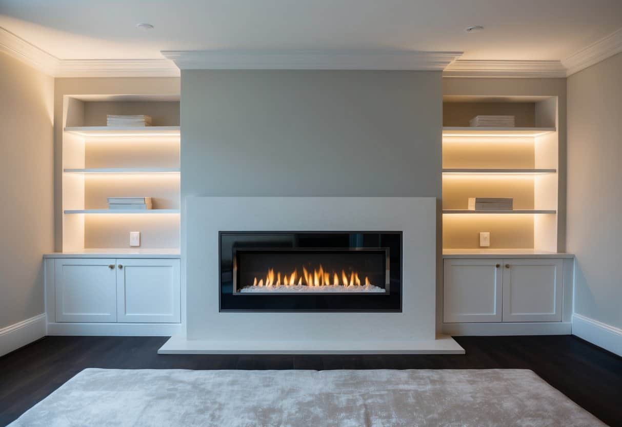 Chimney Breast Modern Alcove Ideas: Stylish Storage and Display Solutions